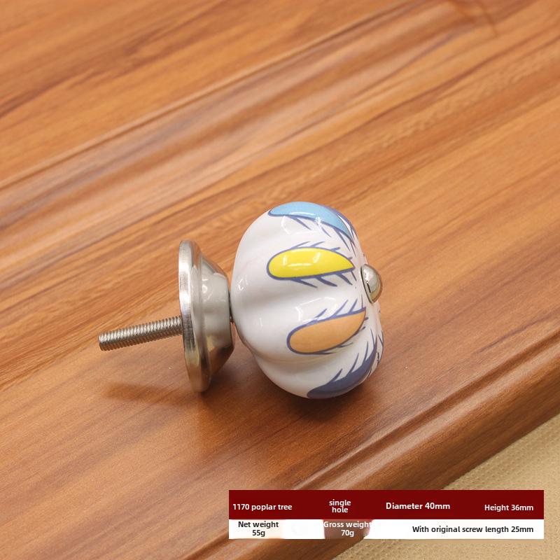 Керамическая ручка с одним отверстием в европейском стиле для шкафов и ящиков