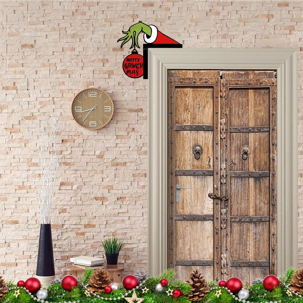 Рождественские дверные украшения Дверные угловые украшения Рождественское украшение дверной рамы