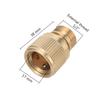 1/2" Brass Male Thread Quick Connector Garden Water Connector Car Wash Pipe Quick Connection Adapter Faucet Joint Couplings