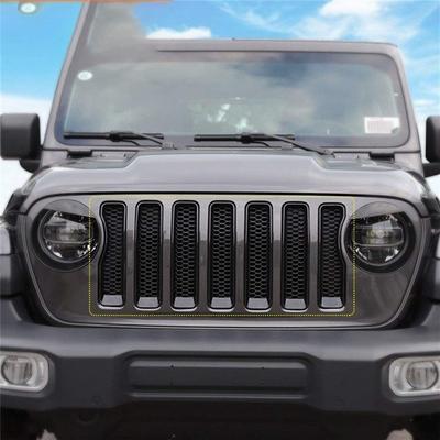 A03E-Для Jeep Wrangler JL JT Gladiator 2018-2024 Передняя решетка Радиаторная сетка Покрытие и т.д. Защитная сетка Аксессуары Детали