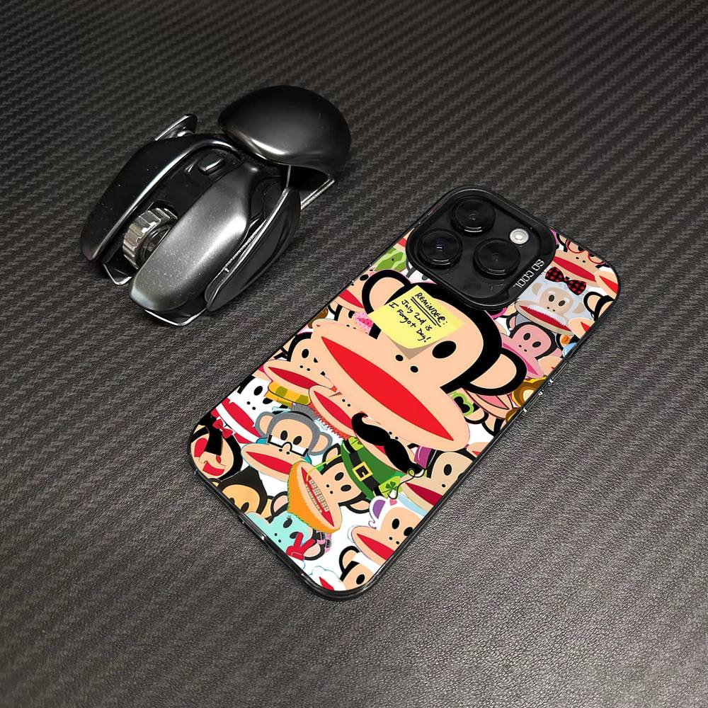 Знаменитый Роскошный Чехол Для Телефона P-Paul F-Frank Для IPhone 17 16 15 14 11 12 13 Pro Max Plus Pro Цветной Серебристый Чехол