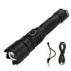Outdoor Flashlight XHP70 Super Bright LED Flashlight Waterproof USB Rechargeable Torch for Cycling