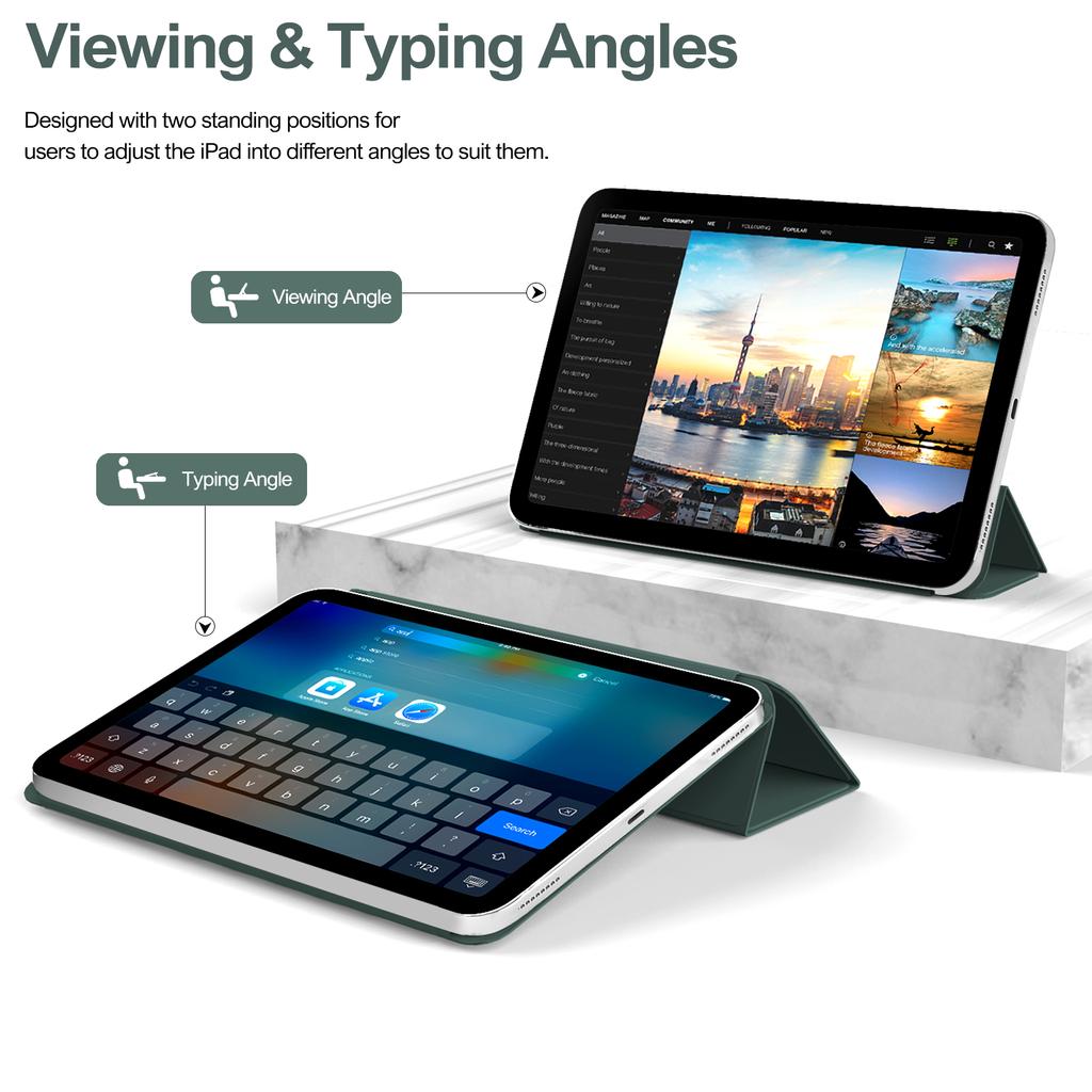 ZOYU для iPad 10 10.9 2025 Pro 11 12.9 дюймов Магнитный чехол, для iPad Air4/5 10.9 Mini 6 8.3 дюймов с магнитной съемной крышкой