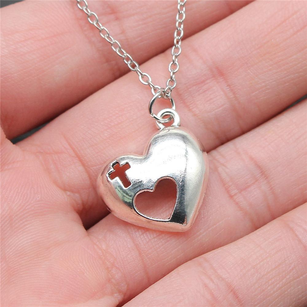 Ожерелье с крыльями ангела в форме персикового сердца, 40 см, короткая цепочка, украшения для девочек, День отца, кавайные материалы