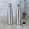 Stainless Steel Double Walled Vacuum Flask/Water Bottle, 24 Hours Hot and Cold, 500 Ml, Silver - Set of 2 Pcs