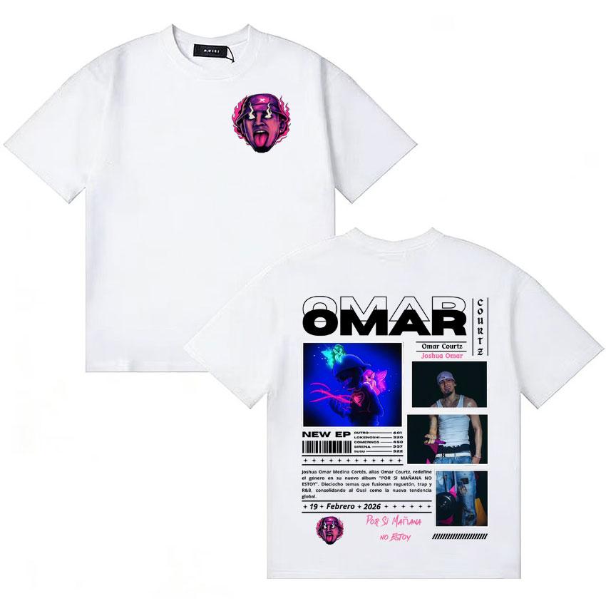 Omar Courtz Hot Sale Por Si Unisexana No Estoy Album Merch Tshirt Unisexs Women Hip Hop Tshirt Cotton Casual Short Sleeve Tee Shirts