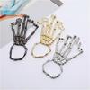 New Jewelry Fashion Personality Punk Skull Hand Bone Wild Five-Finger Ring Bracelet Adjustable One Chain