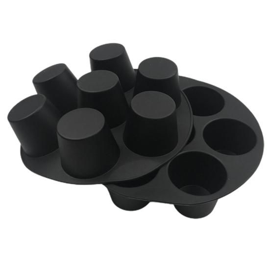 6/7/8 Inch 7 Cup Round Food Grade Cake Mold Non-stick Easy To Clean Air Fryers Accessories Silicone Universal Muffin Cake Cups Bakery Supplies