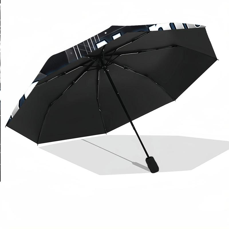 8 Rib Auto Folding Umbrella Brighton & Hove Albion Football Print Custom Name Text Portable Rain Gear