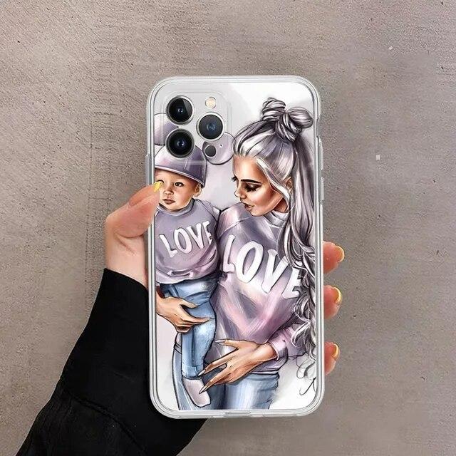 Мягкий телефон с милой анимацией для Iphone Pro 11 Mini 13 7 XS 6 6s X XR Max Plus 14 8 12, мягкий силиконовый прямой чехол из ТПУ