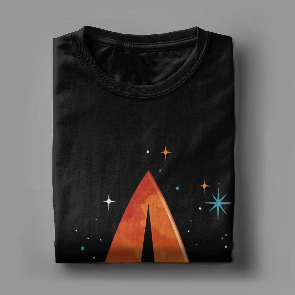 Футболки Star Treks, мужские, из чистого хлопка, забавная футболка с круглым вырезом, футболка с коротким рукавом, одежда, подарок на день рождения