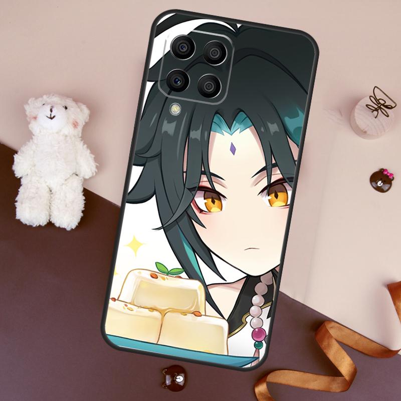 Чехол Genshin Impact Сяо для Samsung Galaxy M06 M53 M13 M31 M11 M35 M55 M15 M56 M36 M16 M12 M32 M52 M14 M34 M54
