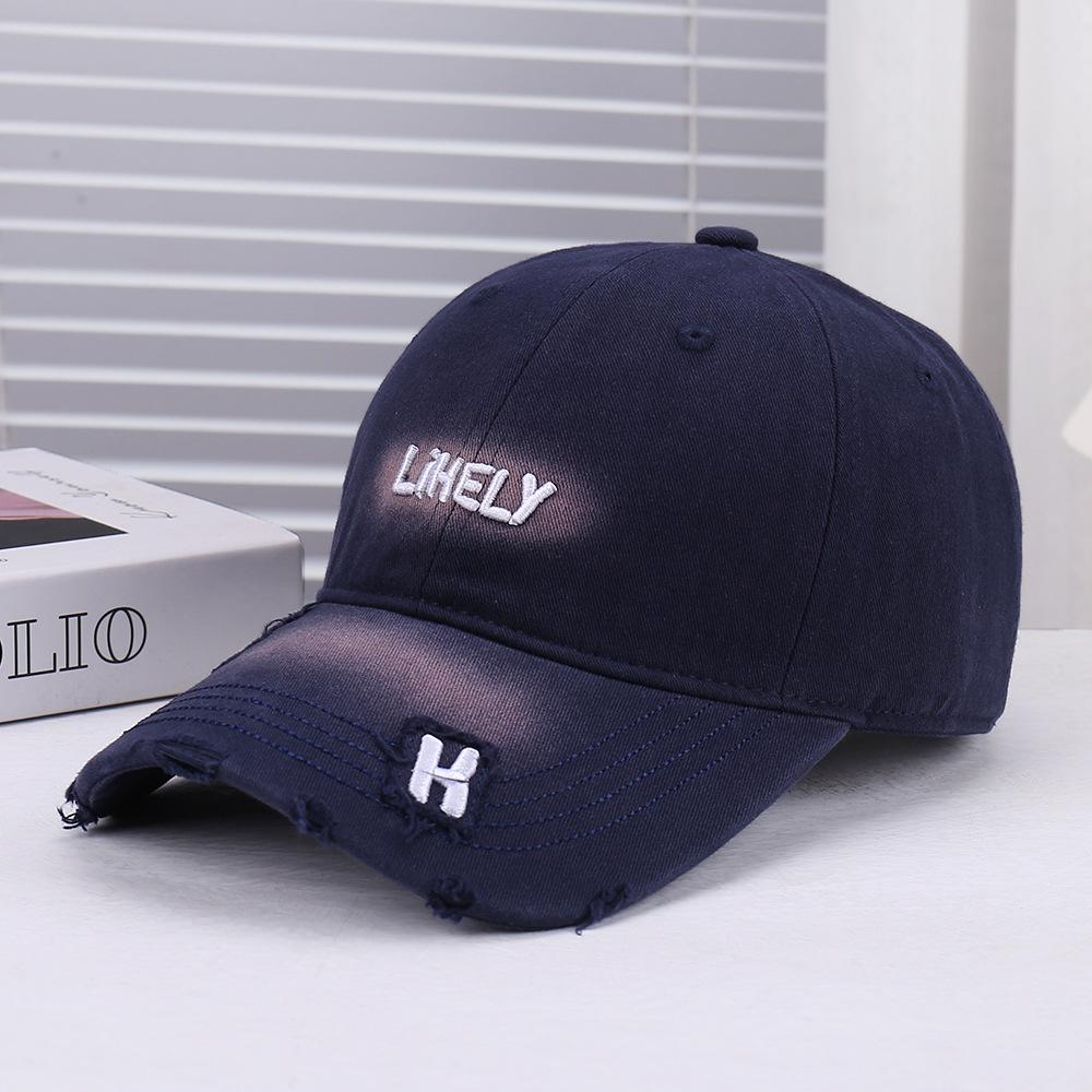 New fashionable European and American versatile three-dimensional embroidery decorative baseball cap outdoor sports soft top breathable and comfortabl