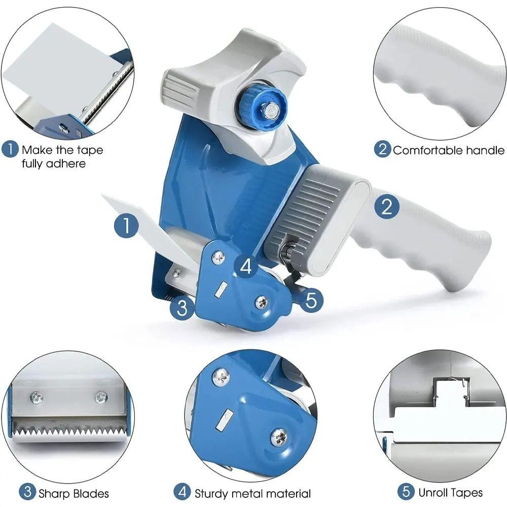 Capable 5cm Width Packaging Tape Dispenser Manual Packing Machine Tools Sealing Tape Holder Office