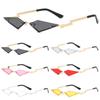 UV400 Lozenge Sunglasses Rimless Halloween Eyeglasses  Rave Party/Beach/Travel/Streetwear