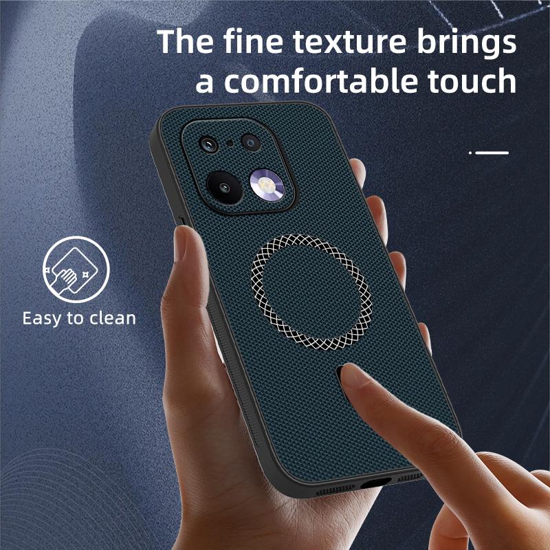 Для Realme 16 Pro Ударопрочный Магнитная Зарядка Чехол Для Realme 16 Pro Plus Противоскользящий Кожаная Текстура Защитный Чехол