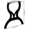 Dining Table Legs 2 pcs X Frame Cast Iron