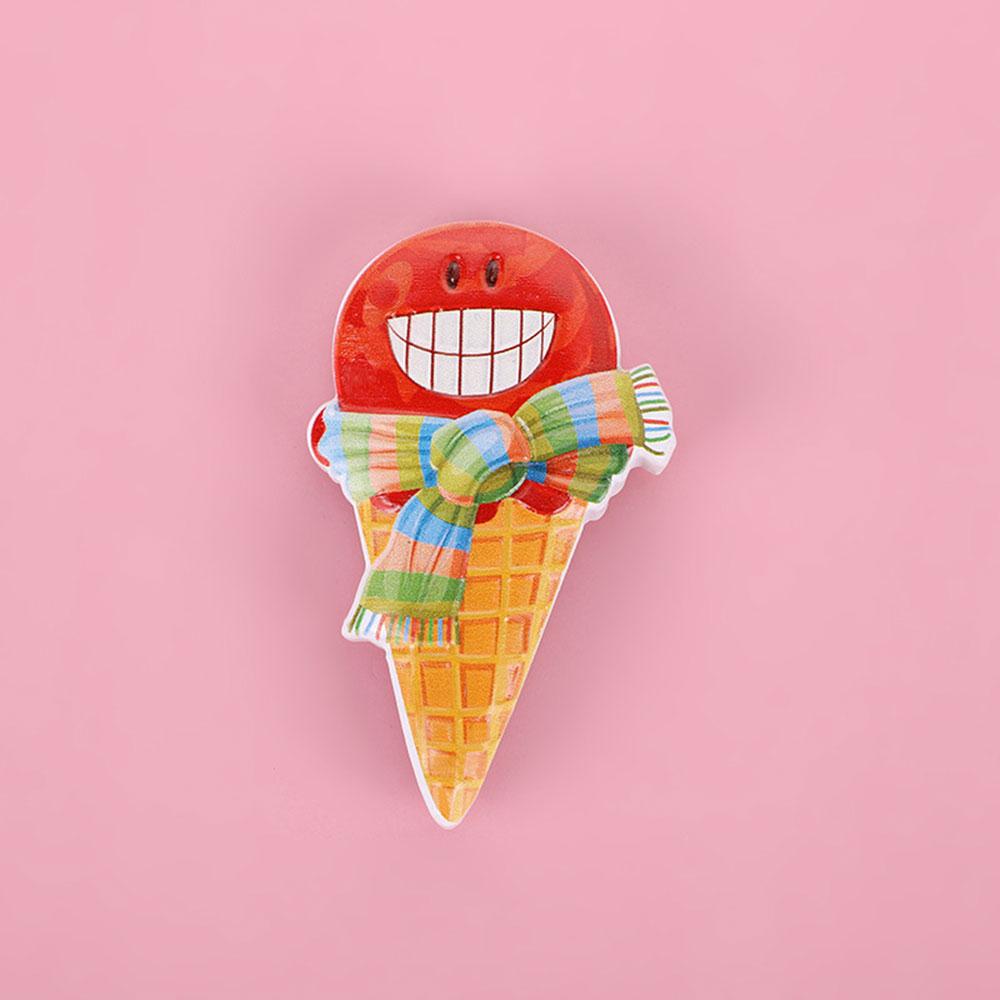 Мультфильм 3D Креативный дизайн Наклейки на холодильник Милая личность Домашнее украшение Цвет Пищевая смола Подарок Несколько стилей