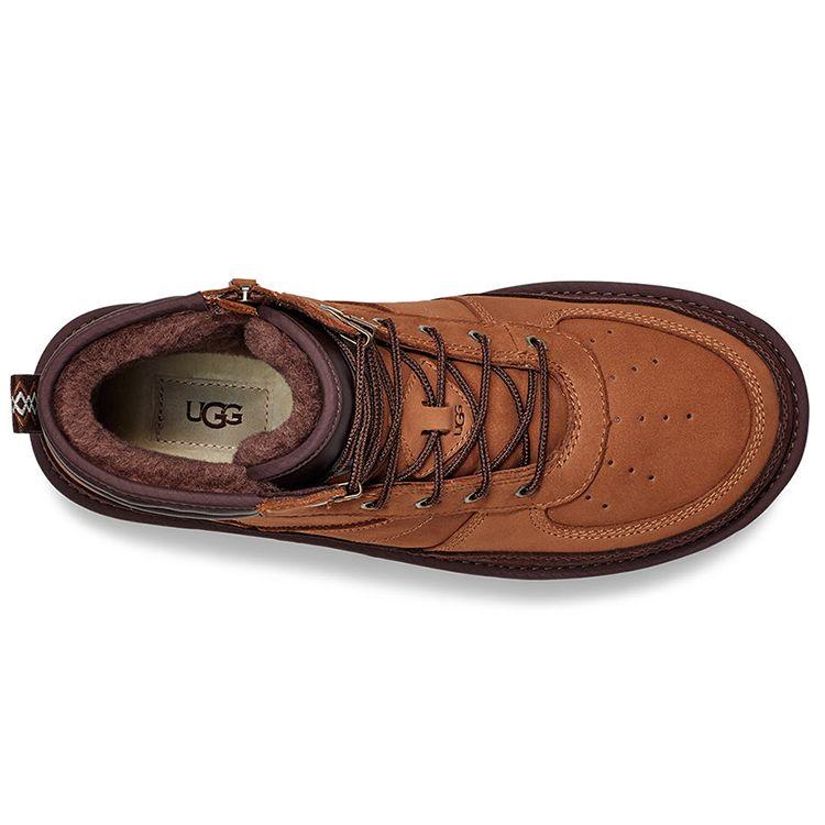 UGG Highland Sport Ez Leather Durable Slip Resistant Lightweight Shock Absorbing Outdoor Boots Men Boots Brown 1122170-CSNB