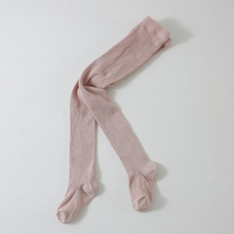 Spring and Autumn's New Sparkling Diamond Starry Sky Soft Cotton Pantyhose Thin Vertical High-elasticity Tight-fitting Pantyhose for Little Girls