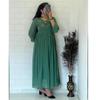 Women Designer Fox Georgette Gown Kurta Indian Bollywood Top Tunic Long Kurti Dress