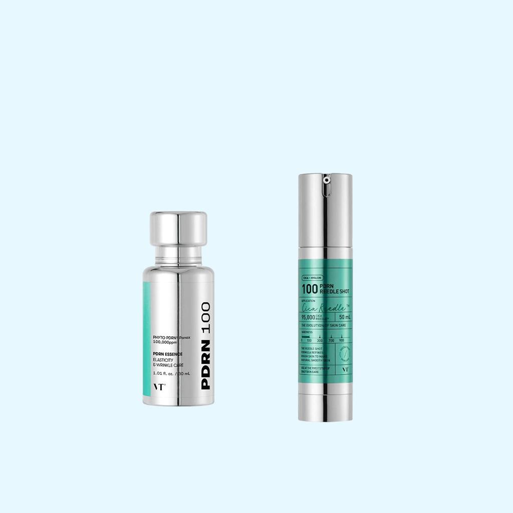 VT PDRN Essence 30 мл/Reedle Shot 100/Essence Stick Balm 9,5 г/Glow Ampoule 100 мл/PDRN Cream 100 50 мл/маска