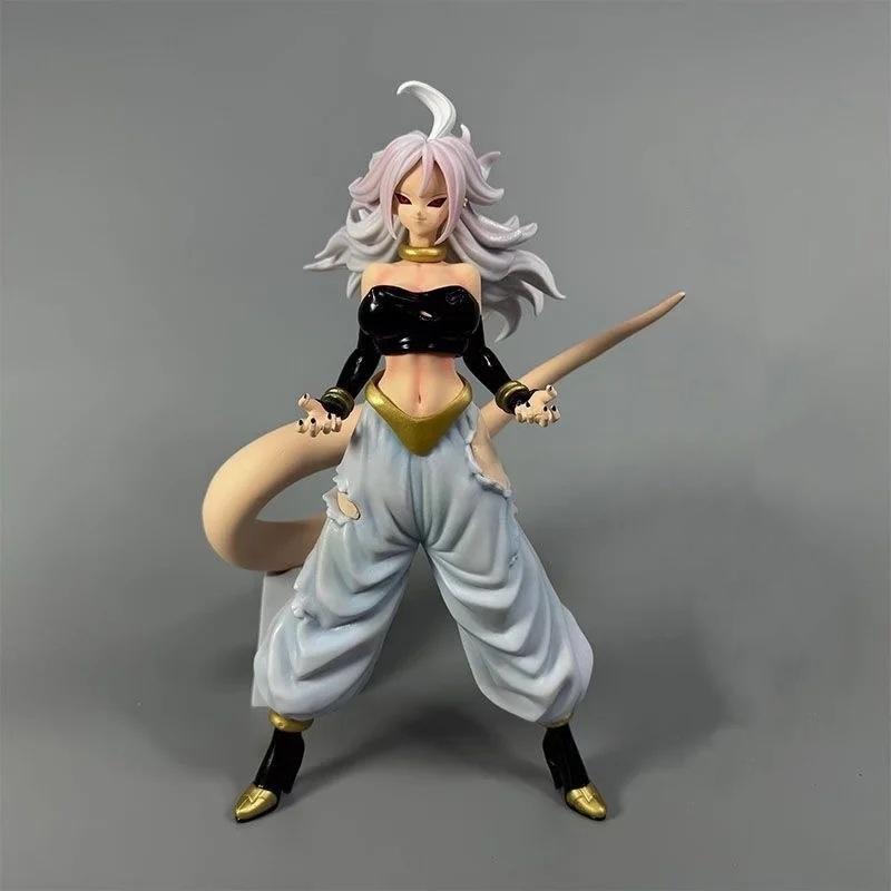 28 см Dragon Ball Андроид #21 Стоящая поза Аниме Фигурка Модель Статуэтка Коллекция для фанатов Настольное украшение Орнамент Игрушка Подарок
