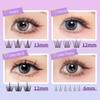 GECOMO Large Volume False Eyelashes Natural Volume Curly Four Different Types Of False Eyelashes In One Box Good For Travel