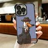 Забавный мультяшный гусь Игровой Чехол для телефона с покрытием Для Iphone 16 17 Pro Max Air 16E 14 15 Plus 12 13 Mini Противоударный Чехол с Airbag
