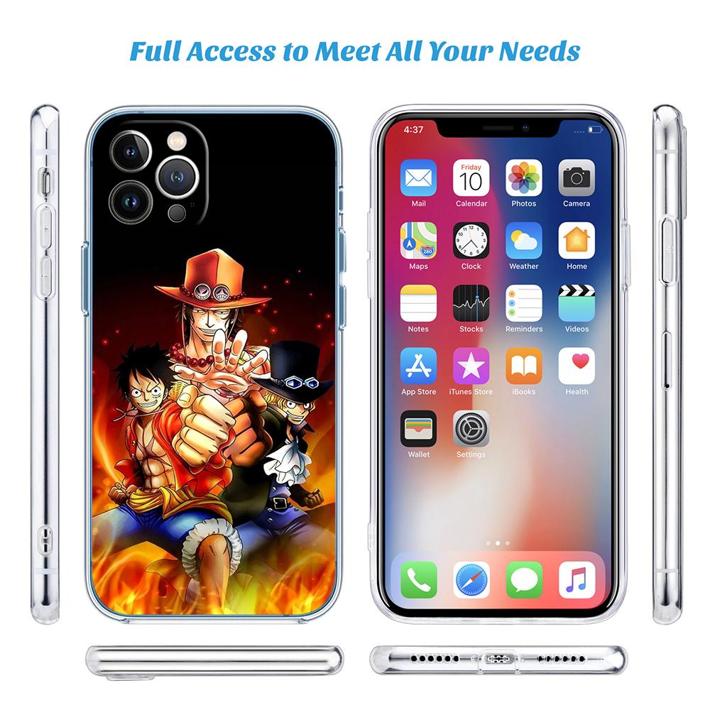 One Piece ACE Sabo Luffy Phone Case for LG K22 K30 K40 K40S K41 K42 K50 K50S K51 K51S K52 K61 K62 K71 K92 Q60 Q61 V40 V50 V60