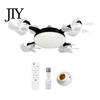 Energy Saving Ceiling Fan 3/4/5 Blade with Light & Remote Control, 2-in-1 Silent LED Drone Foldable Blades, 3-Speed Dimmable E27 Socket for