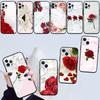 Red Rose Marble New High-End Shell Phone Case for Redmi Note 10 11 12 Pro Max 10S 10C 10T 11A 11S 12S 12C