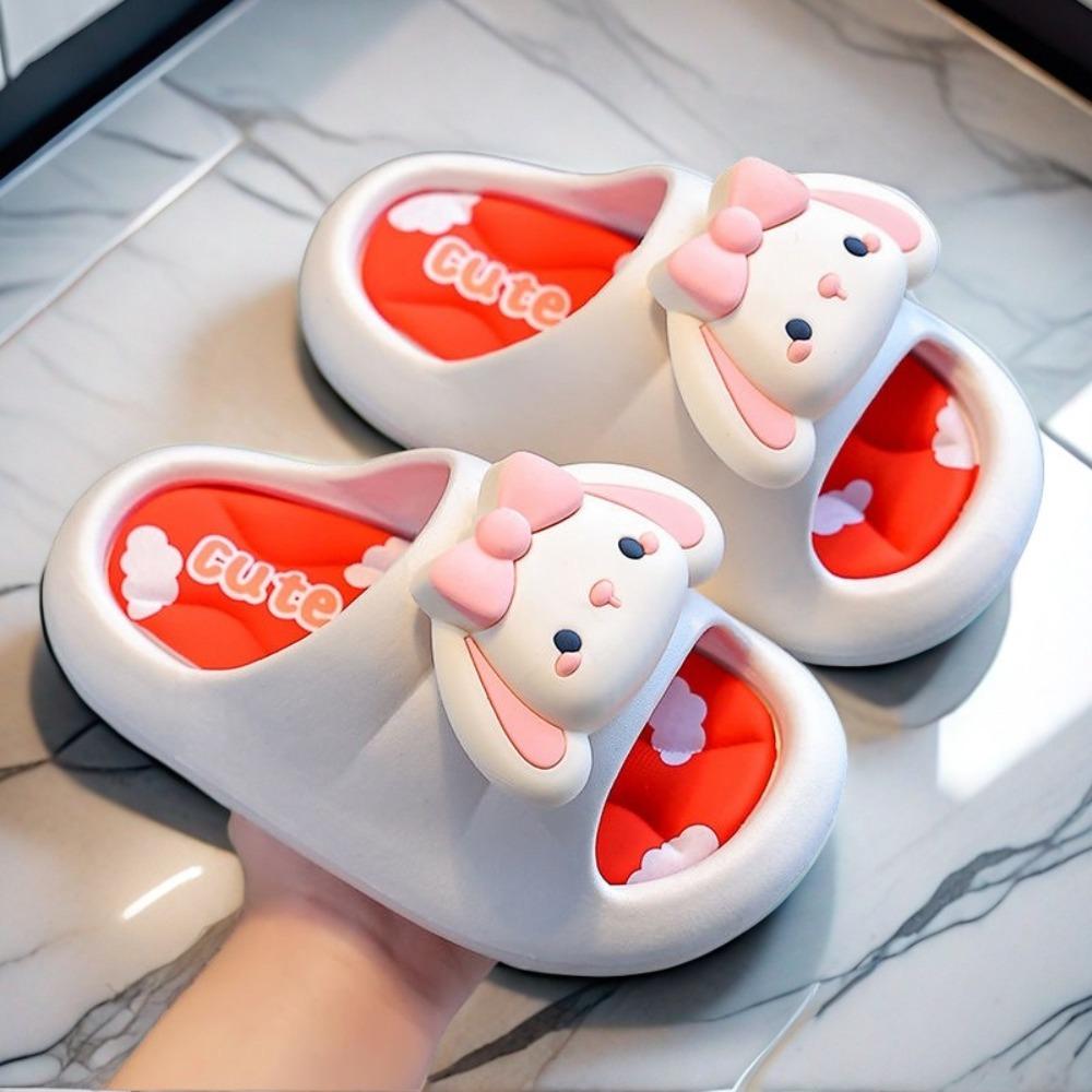 Cartoon Rabbit Children Slippers Anti-slip Children's Bathroom Sandals  Indoor