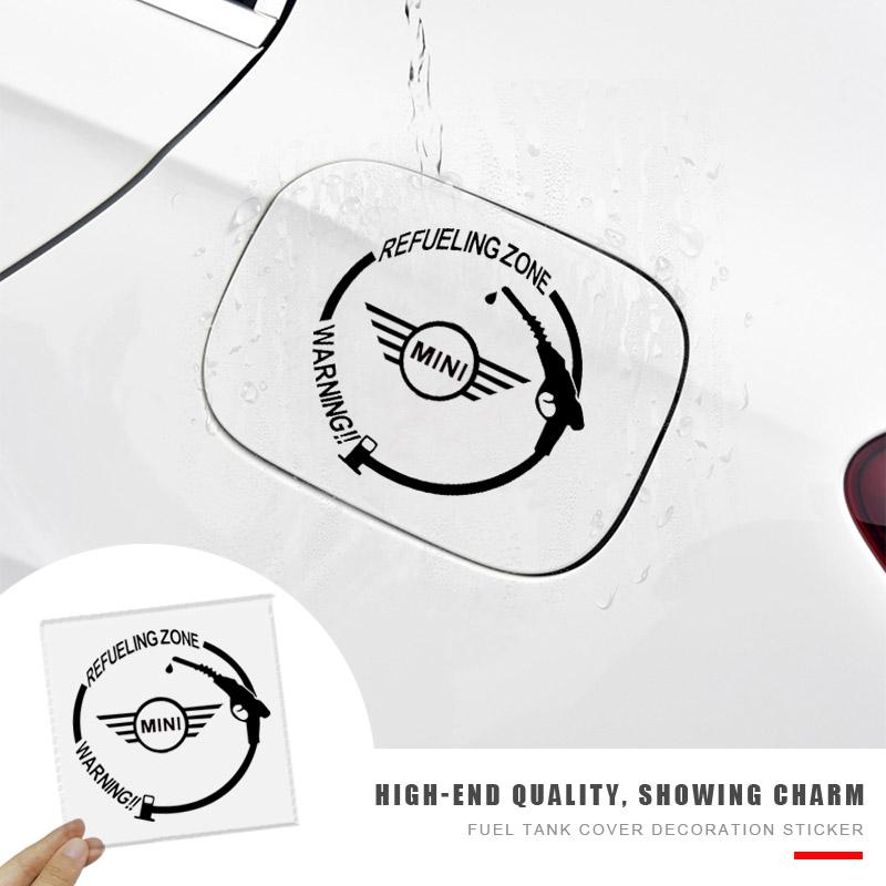 Виниловые светоотражающие наклейки на крышку бензобака с эмблемой автомобиля, аксессуары для Mini Cooper One S Clubman R50 R53 R56 R60 F55 F56 R57 R58 R59