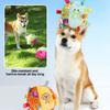 Bite Resistant Handle Dog Toys Plush Dog Squeak Ball Toys Funny Dog Chewing Ball  Pet Supplies