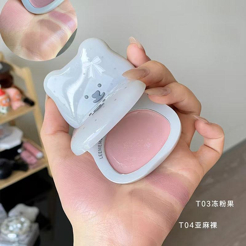 LEEMEMBER Blush Lip Cream Mist Matte Smooth Moist Nude Waterlight Blusher K-jirai Look Lasting Cheek Lip Makeup