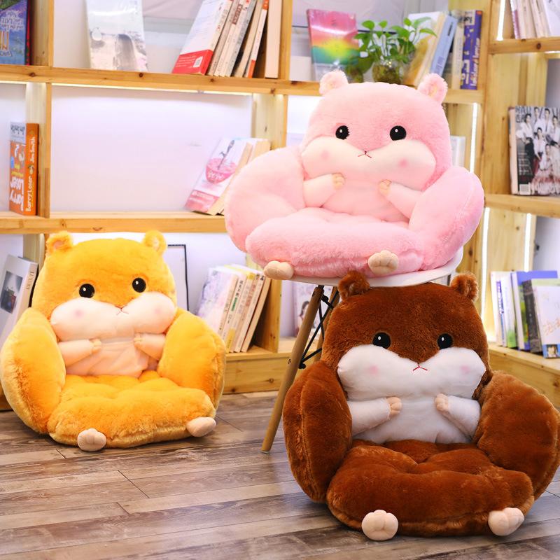 Подушка для стула с рисунком из мультфильма, офисная подушка для одного студента, утолщенная подушка для сиденья табурета, дышащая детская подушка для ягодиц