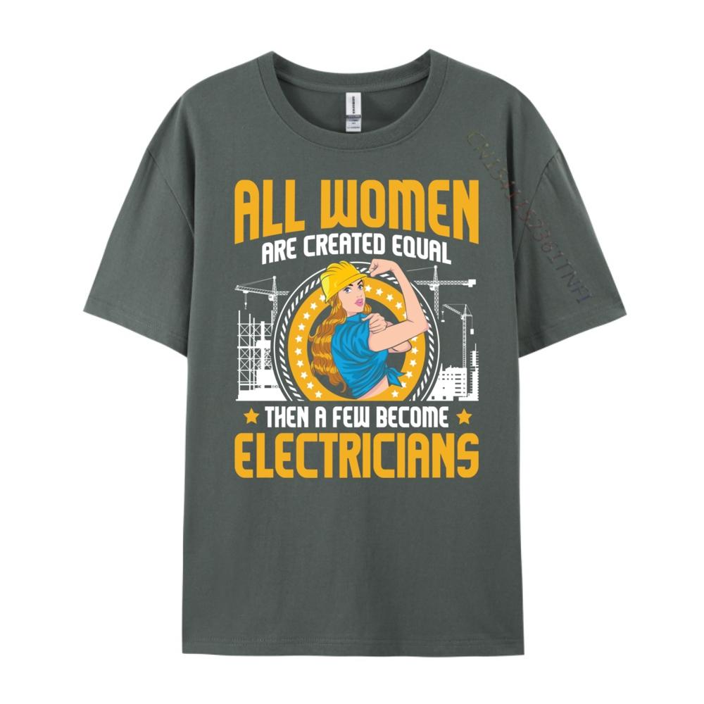 All Are Created Equal Electrician Repairunisex Wiring White T Shirt Unisex Brand Clothing