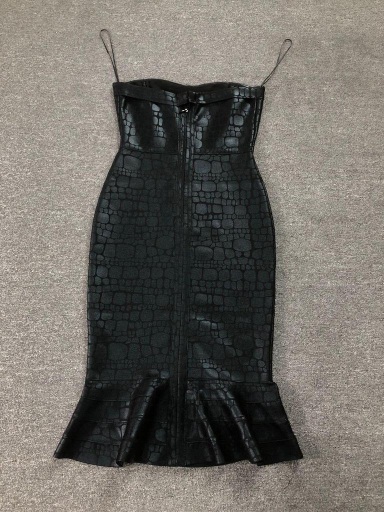 Высококачественное европейское и американское облегающее платье-русалка без рукавов на бретелях