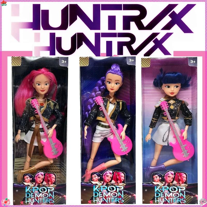 Netflix Kpop Demon Hunters Action Figures -Derpy Tiger Sussy Rumi Mira Zoey, Colorful Lights Theme Song Toy, Fans Christmas Gift