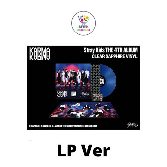 LP Ver CLEAR SAPPHIRE VINYL Stray Kids The 4th Album KARMA