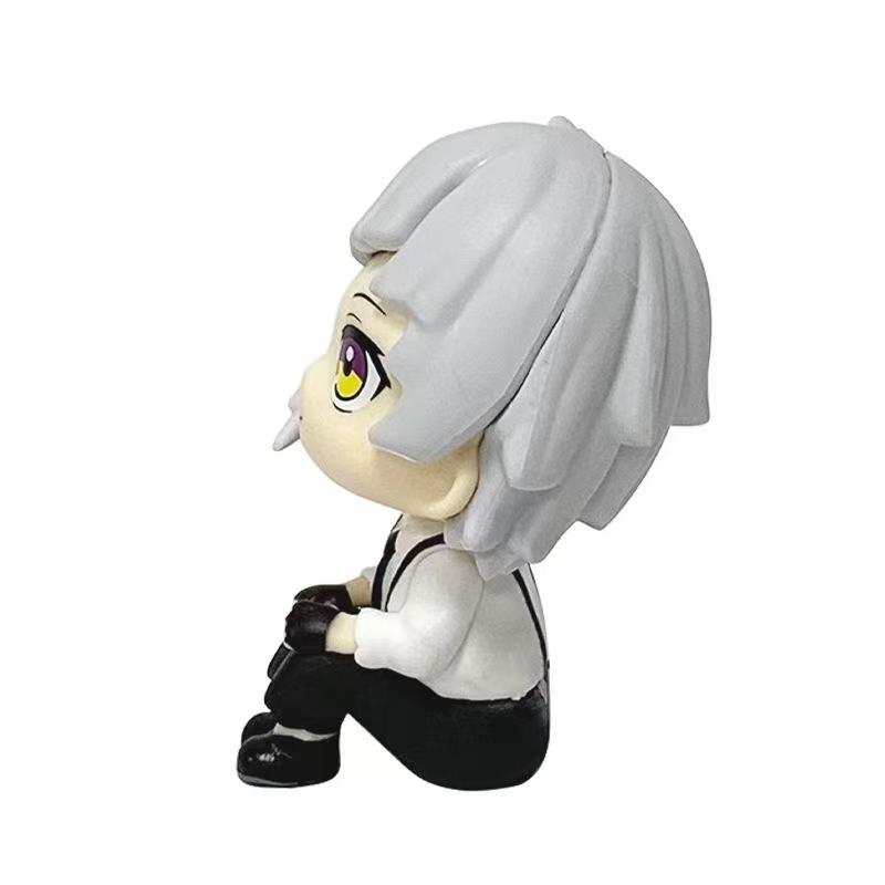 Bungou Stray Dogs Кавайная Фигурка Действия Дазая Осаму Милый Накадзима Ацуши Коллекционная Модель Кукла Аниме Игрушка ПВХ Подвижная Сочлененная Масштаб Детализированная