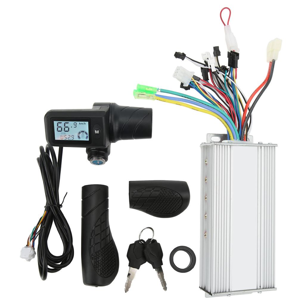 36V 48V 1000W Electric Bike Motor Brushless Controller 805 LCD Panel Split Throttle Grip for 22.5mm
