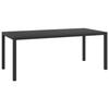 Garden Table - vidaXL - 185 X 90 X 74 Cm - Aluminium - WPC - Weather-resistant