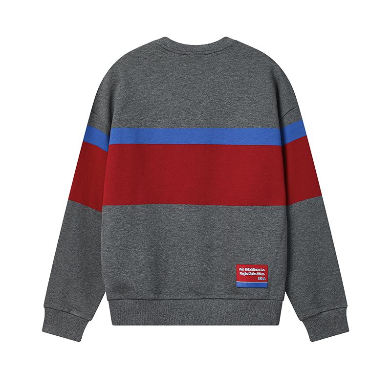 FILA CNY Sweatshirts Unisex Jia Ma Heather Gray Crew Neck Moderate Regular F11U619201FLM