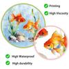 Goldfish Window Sticker Static Cling Window Decal Waterproof Removable Window Cling for Bathroom Living Room Bedroom