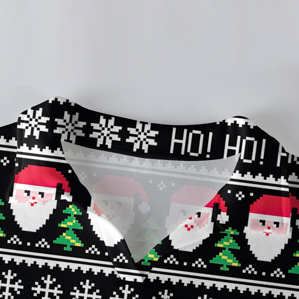 Men's Casual Collared Long-Sleeve Knit Base Layer Top