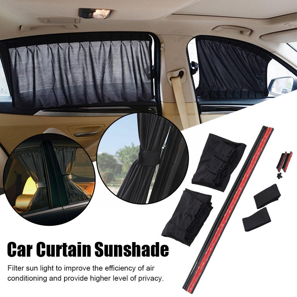 Car Window Sunshade Magnetic Side Window Curtain Retractable Cover Window Heat Car Insulation Shade Sunscreen Accessories