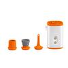 Portable Wireless Electric   Pump with Light 3600mAh USB Rechargeable     Pump Quick Fill Inflator Deflator  with 4 Nozzles for Inflatables Sle