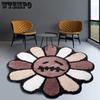 Round Irregular Shape The Flowers Living Room Carpet Decorate Bedroom Bedside Plush Mat Home Coffee Tables Rug